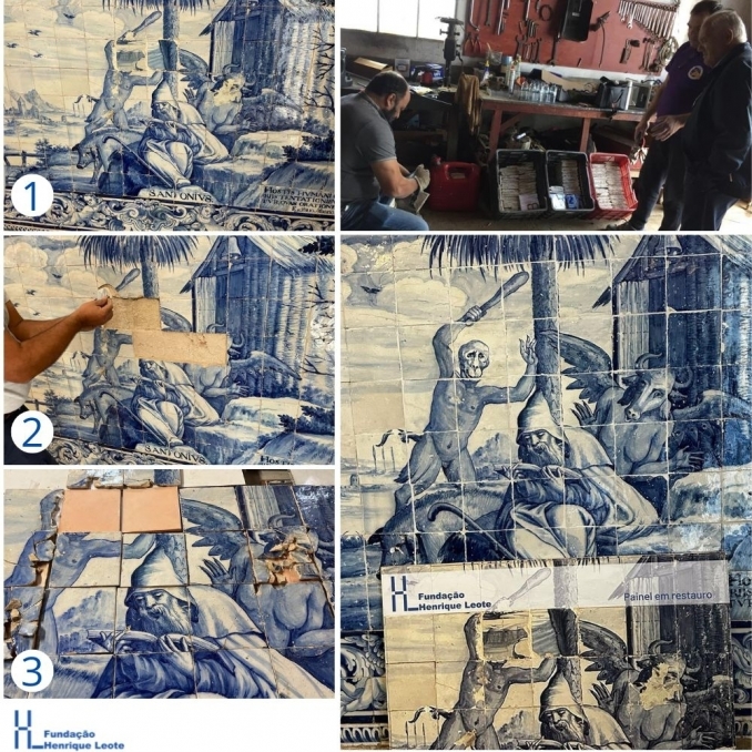 60 Recuperação Painel Azulejos - Santo Antão | Outubro 2022 - Fundação Henrique Leote